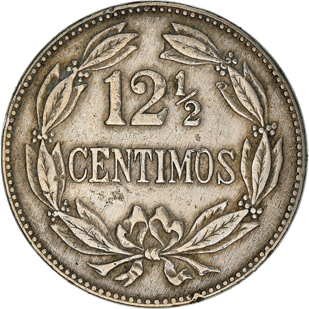 Venezuela | 12.5 Centimos Coin | Palomo Horse | Wreath | KM30a | 1945 - 1948