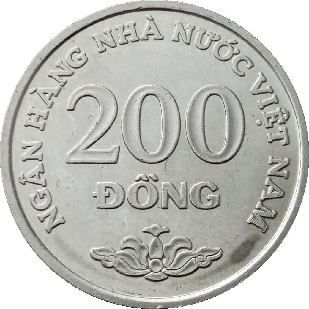 Vietnam | 200 Dong Coin | Flower | KM71 | 2003