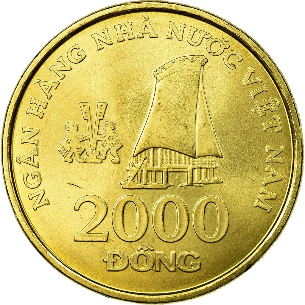 Vietnam | 2000 Dong Coin | Stilt House | KM75 | 2003