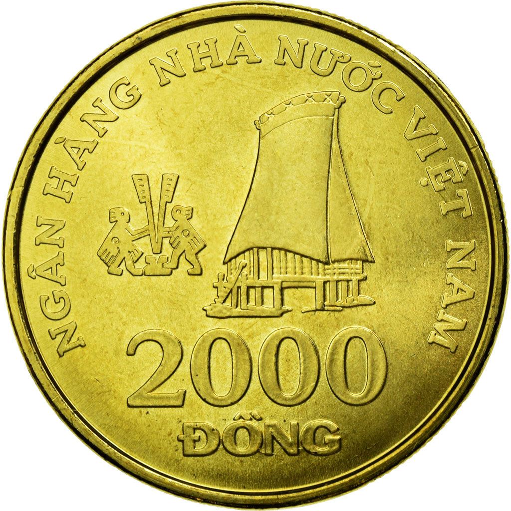 Vietnam | 2000 Dong Coin | Stilt House | KM75 | 2003