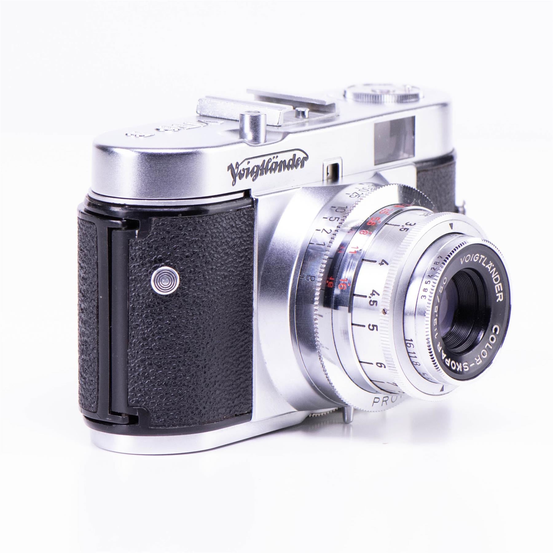 Voigtlander vito B Camera | 50mm f3.5 | White | Germany | 1954 | Not working