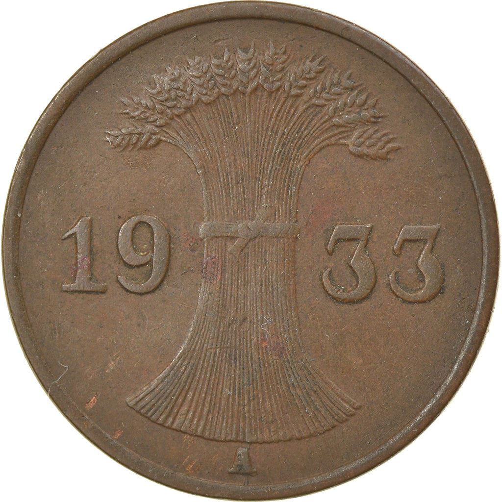 Weimar Republic 1 Reichspfennig Coin | German Reich | KM37 | 1924 - 1936