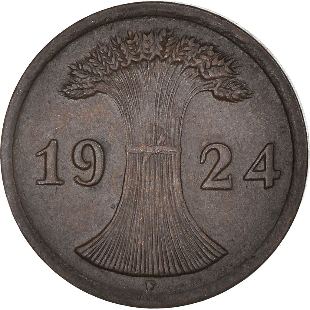 Weimar Republic 1 Rentenpfennig Coin | German Reich | KM30 | 1923 - 1929