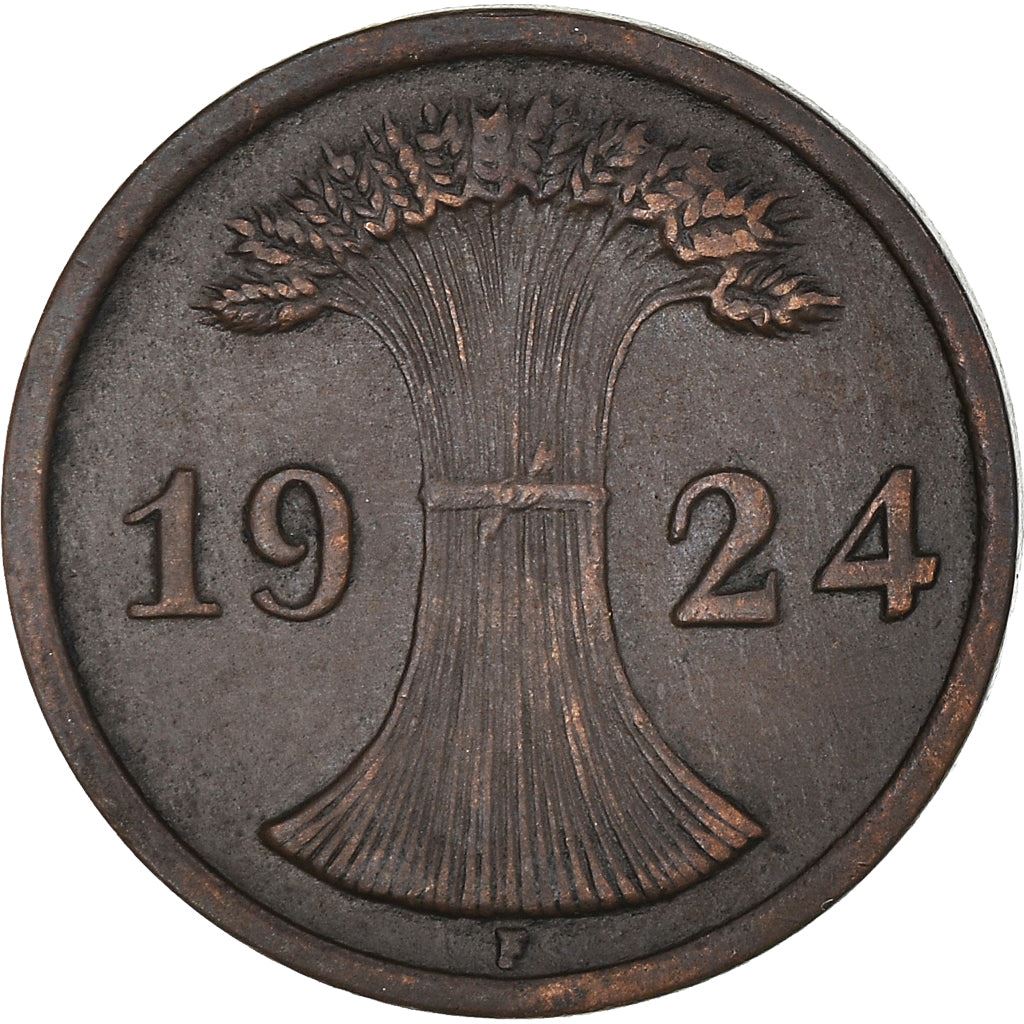 Weimar Republic 2 Rentenpfennig Coin | German Reich | KM31 | 1923 - 1924