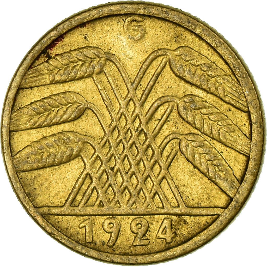 Weimar Republic 5 Rentenpfennig Coin | German Reich | KM32 | 1923 - 1925