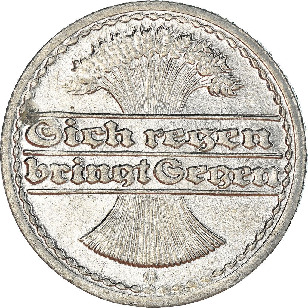 Weimar Republic 50 Pfennig Coin | German Reich | KM27 | 1919 - 1922