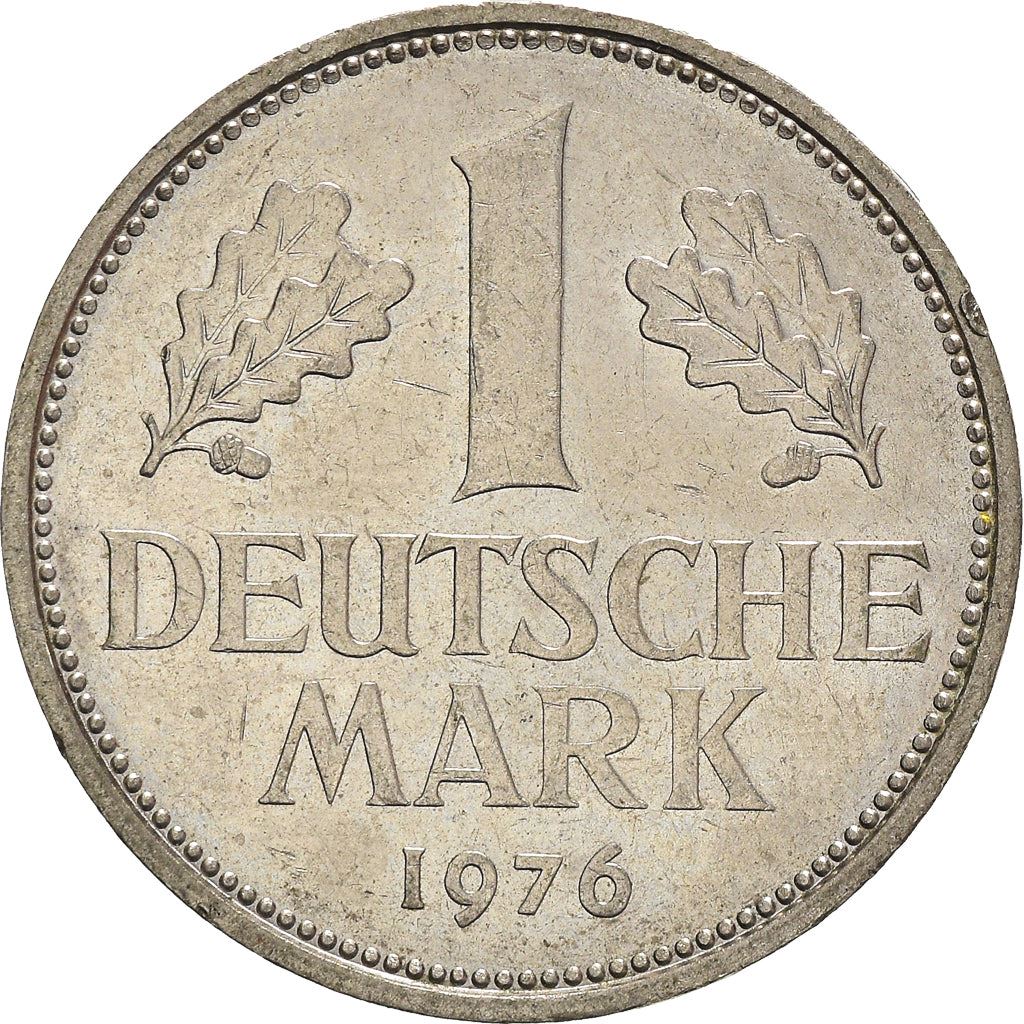 West German 1 Deutsche Mark Coin | KM110 | 1950 - 2001