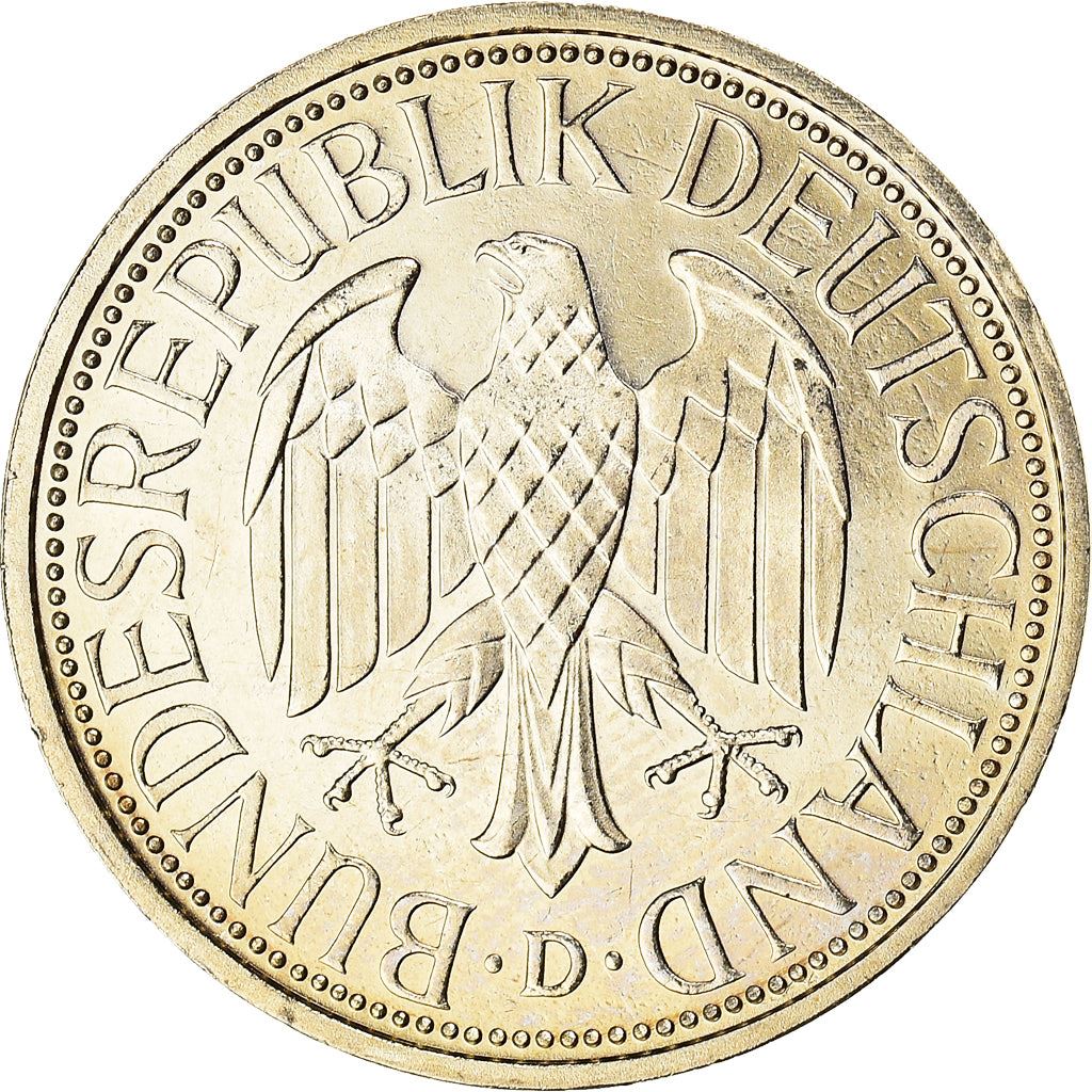 West German 1 Deutsche Mark Coin | KM110 | 1950 - 2001