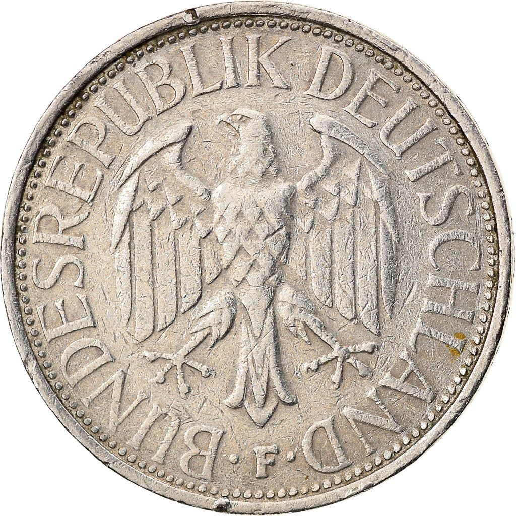 West German 1 Deutsche Mark Coin | KM110 | 1950 - 2001