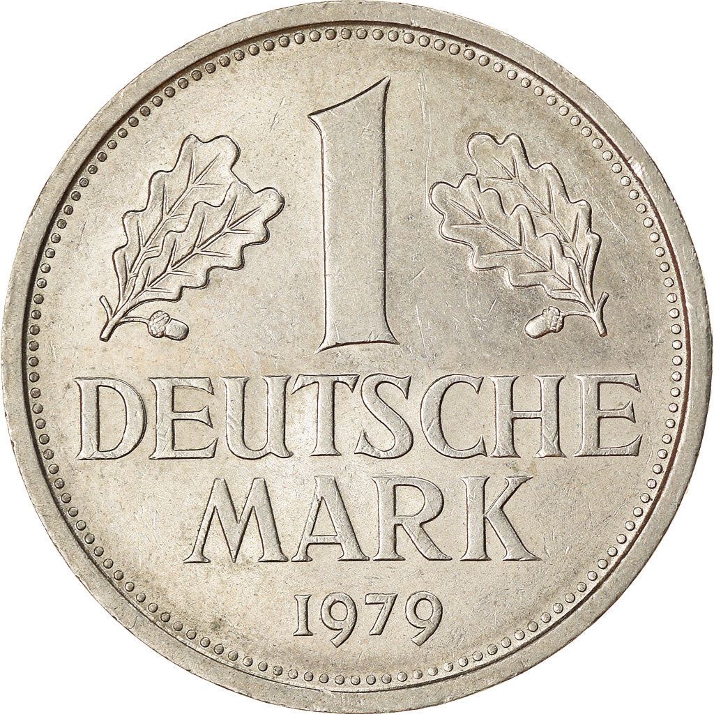 West German 1 Deutsche Mark Coin | KM110 | 1950 - 2001