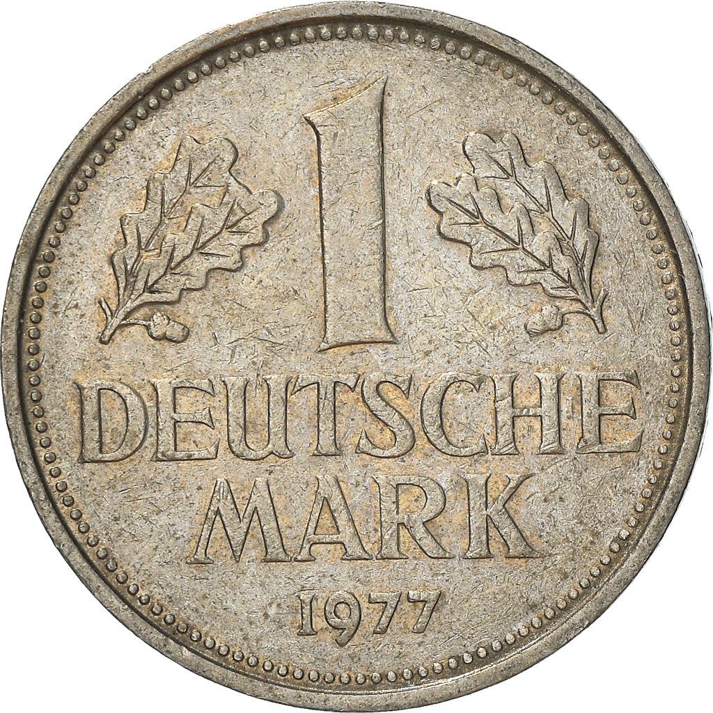 West German 1 Deutsche Mark Coin | KM110 | 1950 - 2001