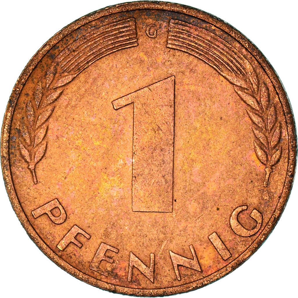 West German 1 Pfennig | KM105 | 1950 - 2001