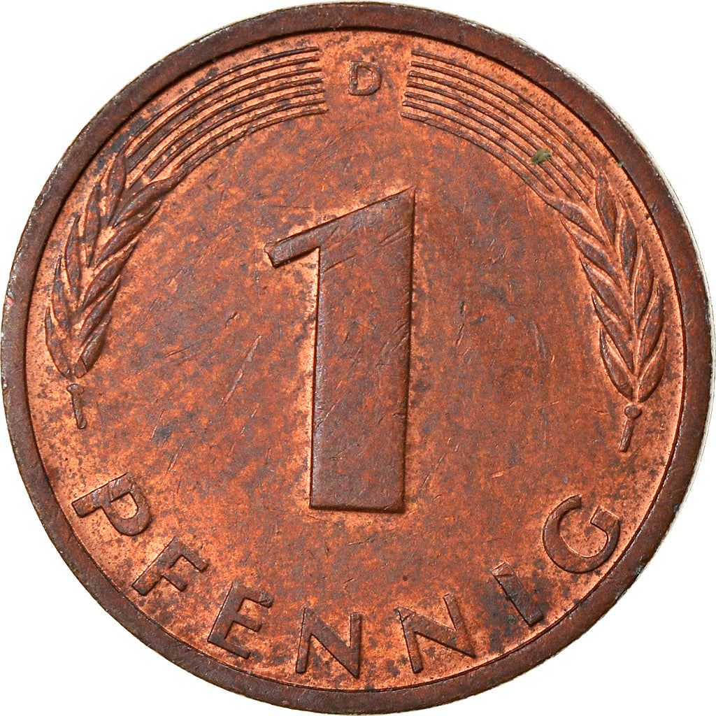 West German 1 Pfennig | KM105 | 1950 - 2001