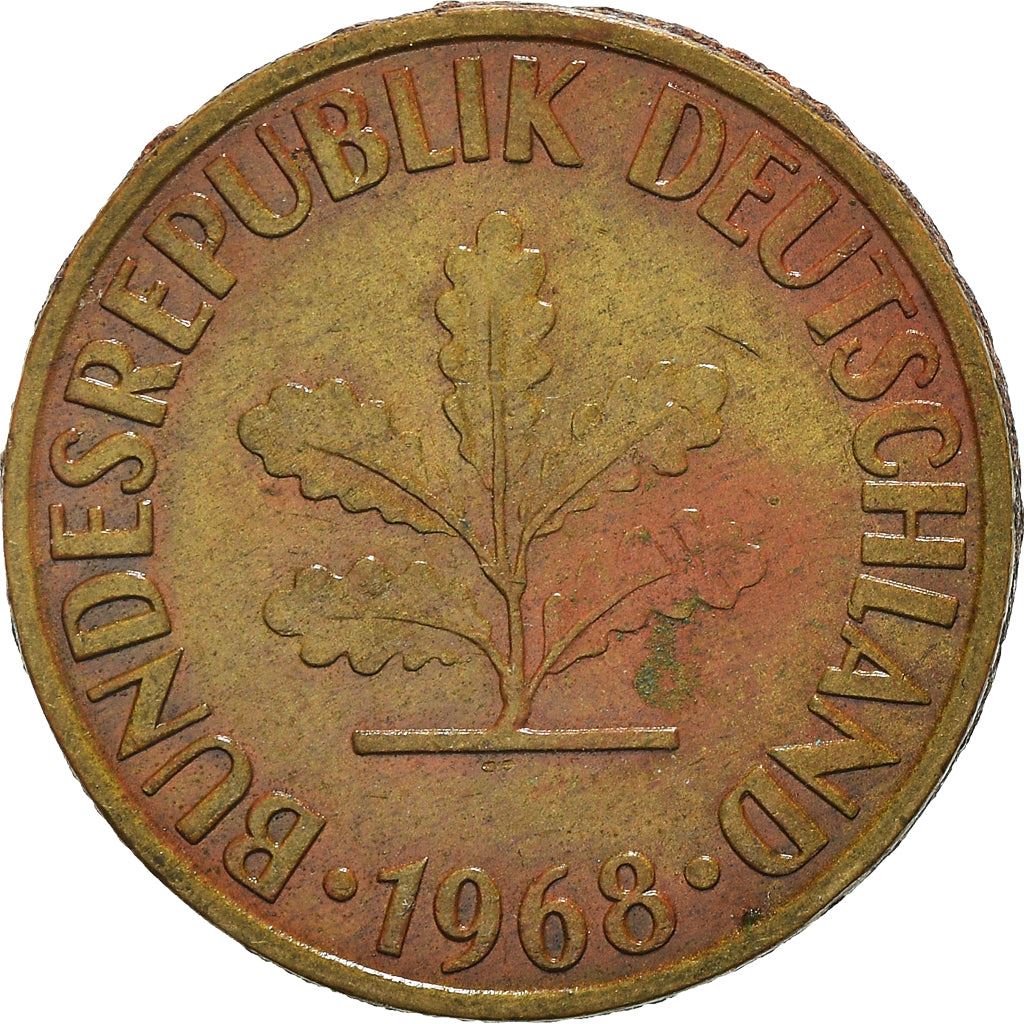 West German 10 Pfennig | KM108 | 1950 - 2001