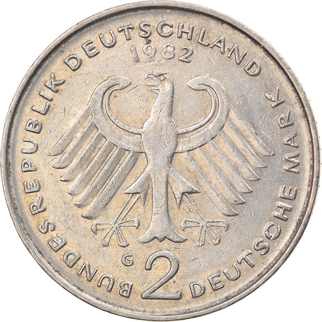 West German 2 Deutsche Mark Coin | Kurt Schumacher | KM149 | 1979 - 1993