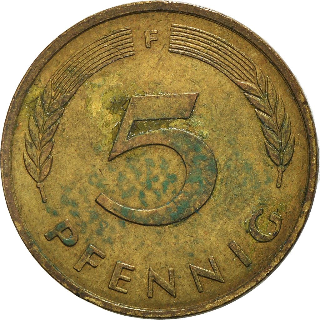 West German 5 Pfennig | KM107 | 1950 - 2001