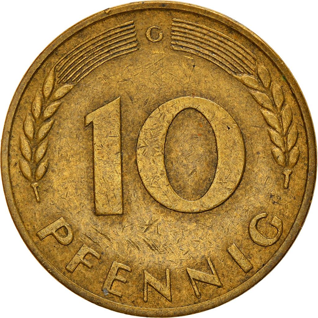 West Germany 10 Pfennig | 100 Coins | Bundesrepublik Deutschland | KM108 | 1950 - 2001