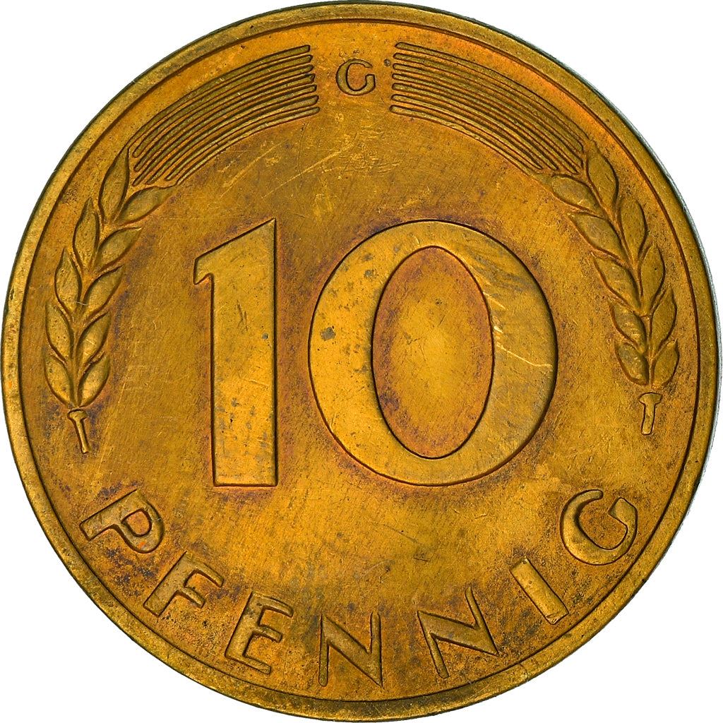 West Germany 10 Pfennig | 100 Coins | Bundesrepublik Deutschland | KM108 | 1950 - 2001