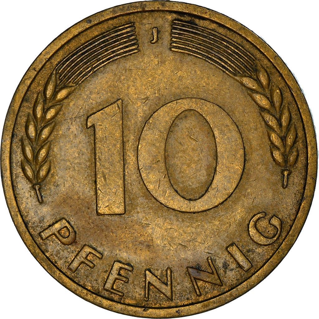 West Germany 10 Pfennig | 100 Coins | Bundesrepublik Deutschland | KM108 | 1950 - 2001