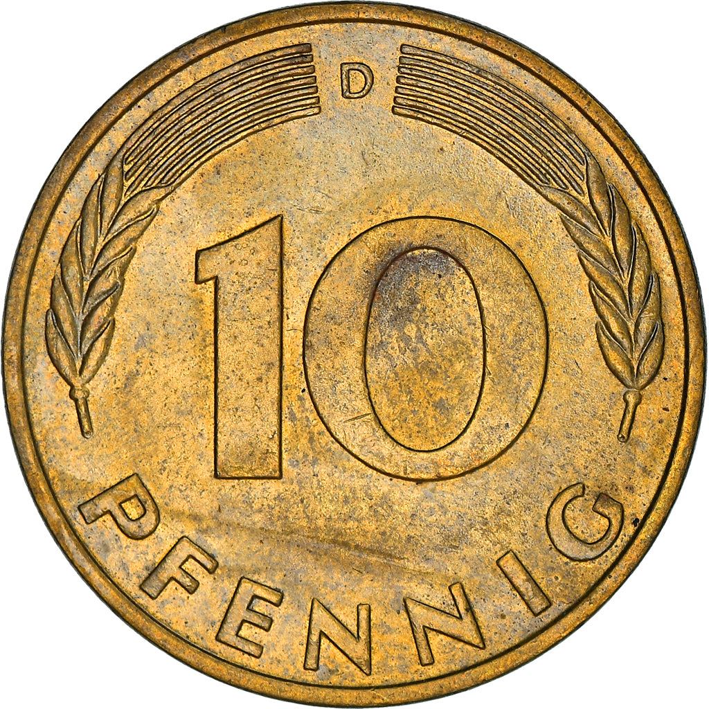 West Germany 10 Pfennig | 100 Coins | Bundesrepublik Deutschland | KM108 | 1950 - 2001