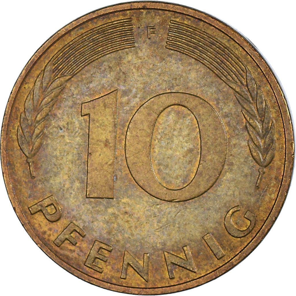 West Germany 10 Pfennig | 100 Coins | Bundesrepublik Deutschland | KM108 | 1950 - 2001