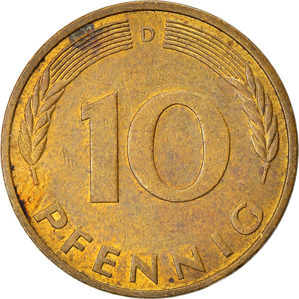 West Germany 10 Pfennig | 100 Coins | Bundesrepublik Deutschland | KM108 | 1950 - 2001