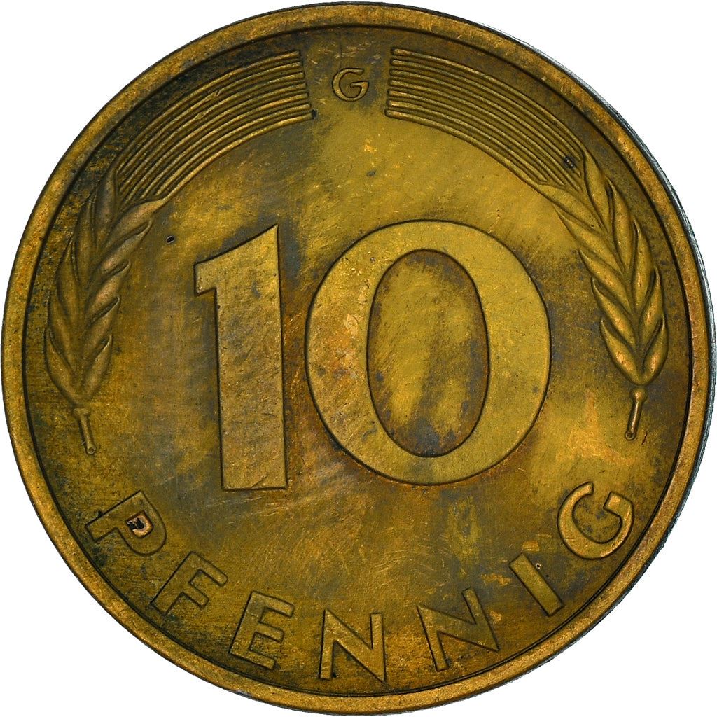 West Germany 10 Pfennig | 100 Coins | Bundesrepublik Deutschland | KM108 | 1950 - 2001