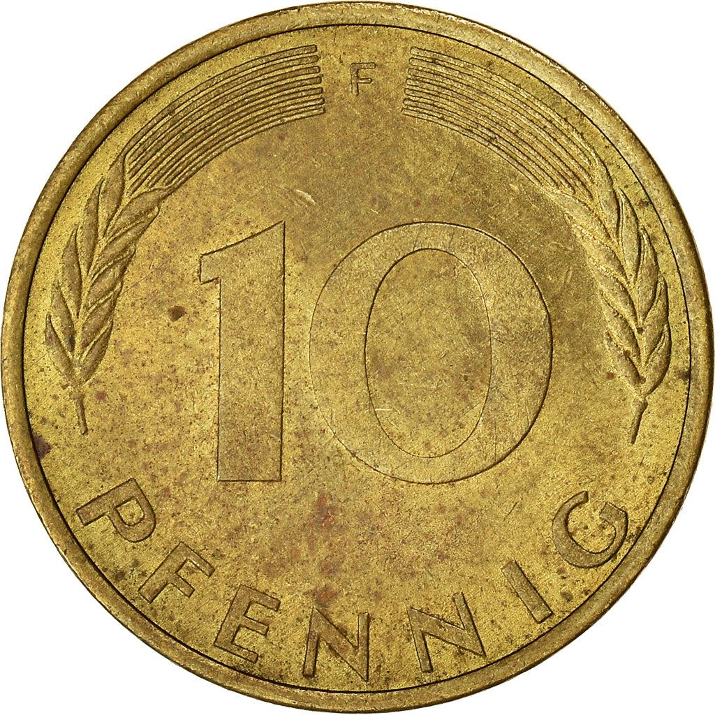 West Germany 10 Pfennig | 100 Coins | Bundesrepublik Deutschland | KM108 | 1950 - 2001