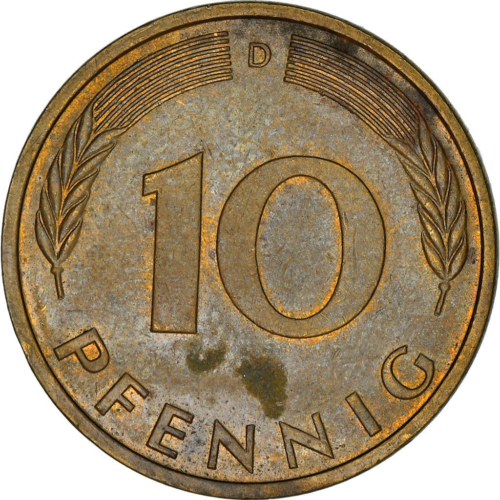 West Germany 10 Pfennig | 100 Coins | Bundesrepublik Deutschland | KM108 | 1950 - 2001