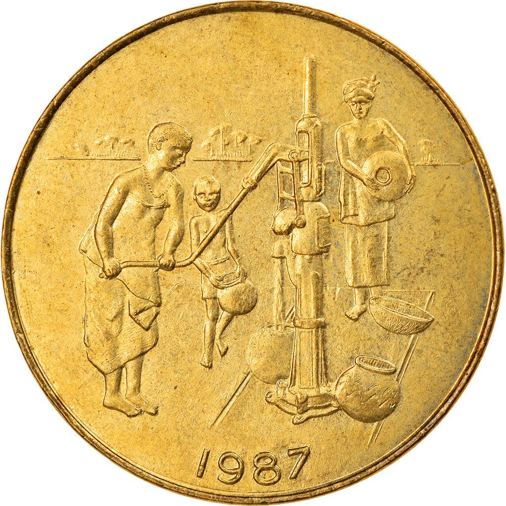 Western African States | 10 Francs Coin | Sawfish | Pitcher Pump | KM10 | 1981 - 2021