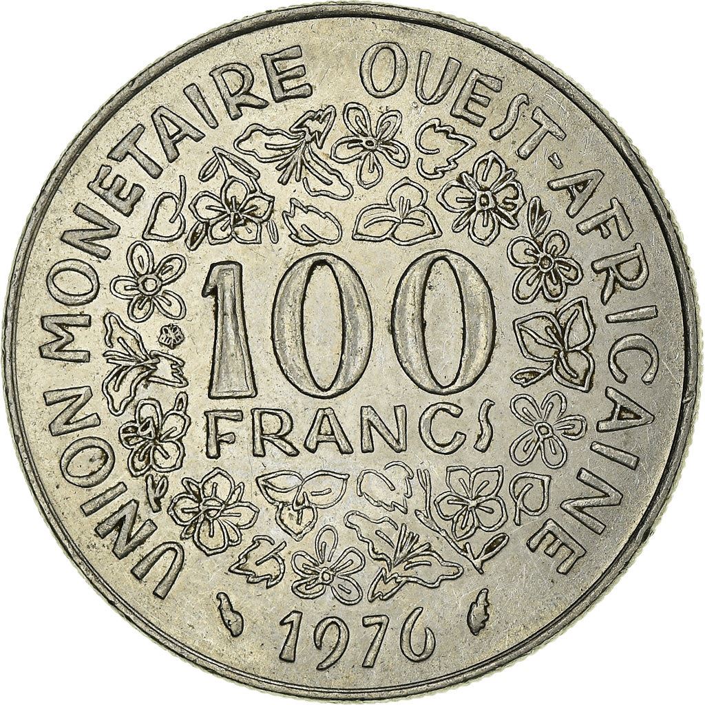 Western African States | 100 Francs Coin | Sawfish | Flowers | KM4 | 1967 - 2009