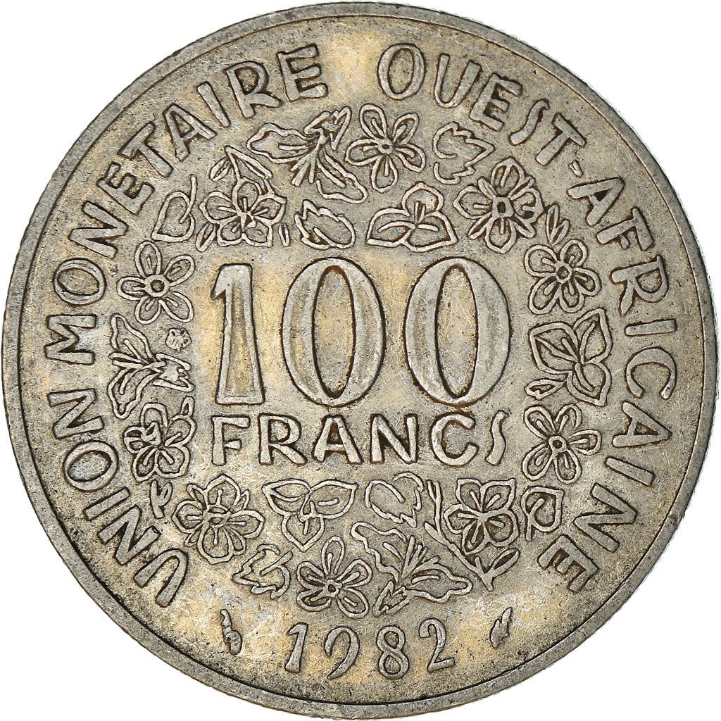 Western African States | 100 Francs Coin | Sawfish | Flowers | KM4 | 1967 - 2009