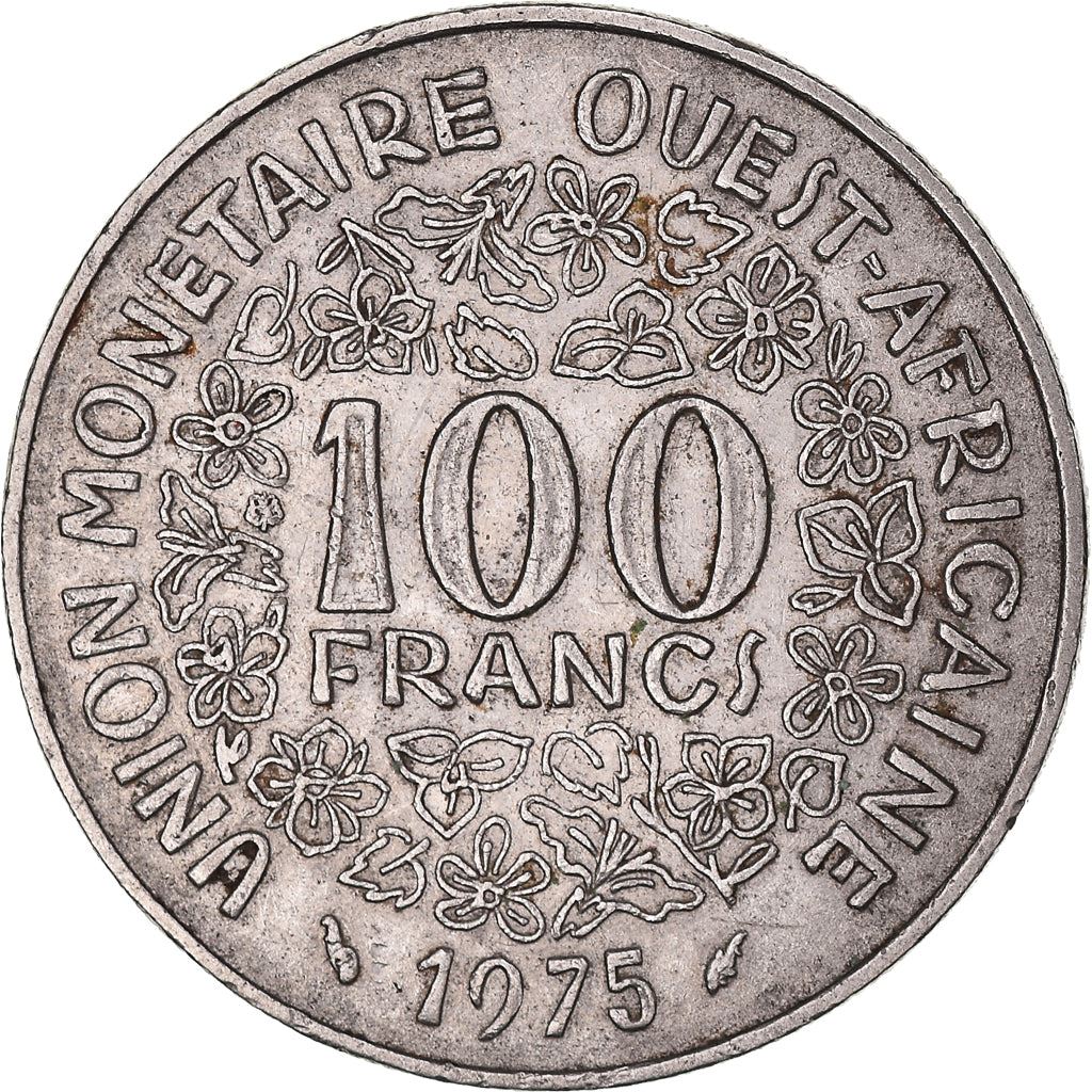 Western African States | 100 Francs Coin | Sawfish | Flowers | KM4 | 1967 - 2009