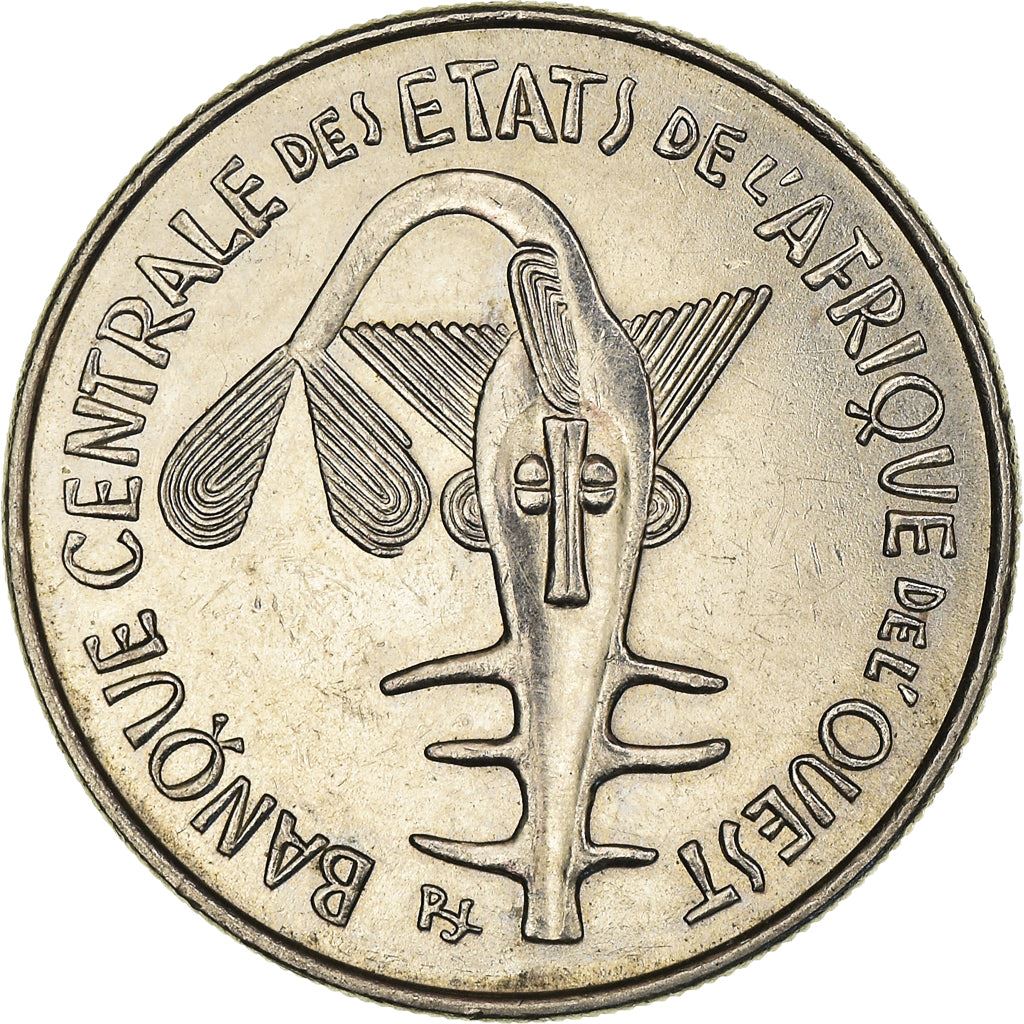 Western African States | 100 Francs Coin | Sawfish | Flowers | KM4 | 1967 - 2009