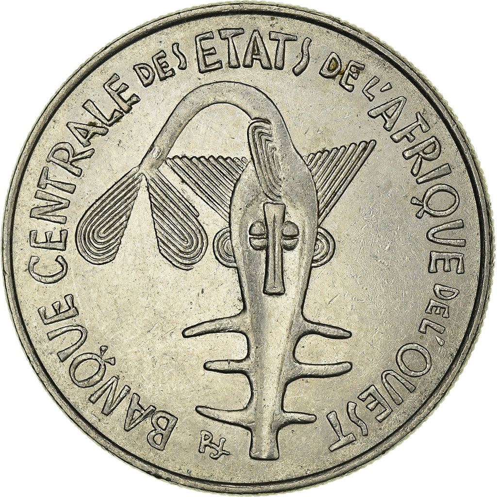 Western African States | 100 Francs Coin | Sawfish | Flowers | KM4 | 1967 - 2009