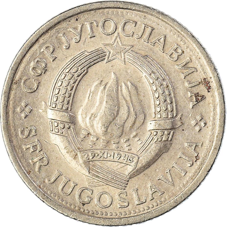 Yugoslavia Coin | 1 Dinar | Flame | Stars | KM59 | 1973 - 1981