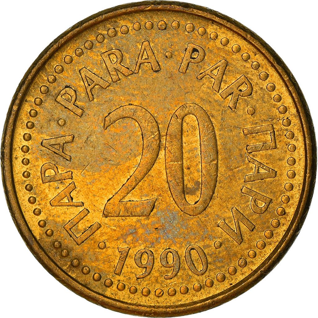 Yugoslavia Coin | 20 Para | Flame | Star | KM140 | 1990 - 1991