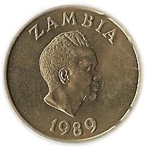 Zambia 1 Kwacha Coin | Taita Falcons | Kenneth Kaunda | KM26 | 1989