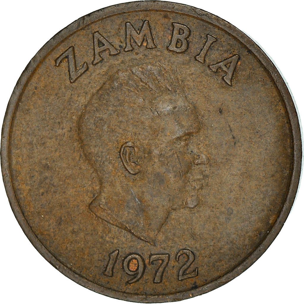 Zambia | 1 Ngwee Coin | Aardvark | Km:9 | 1968 - 1978