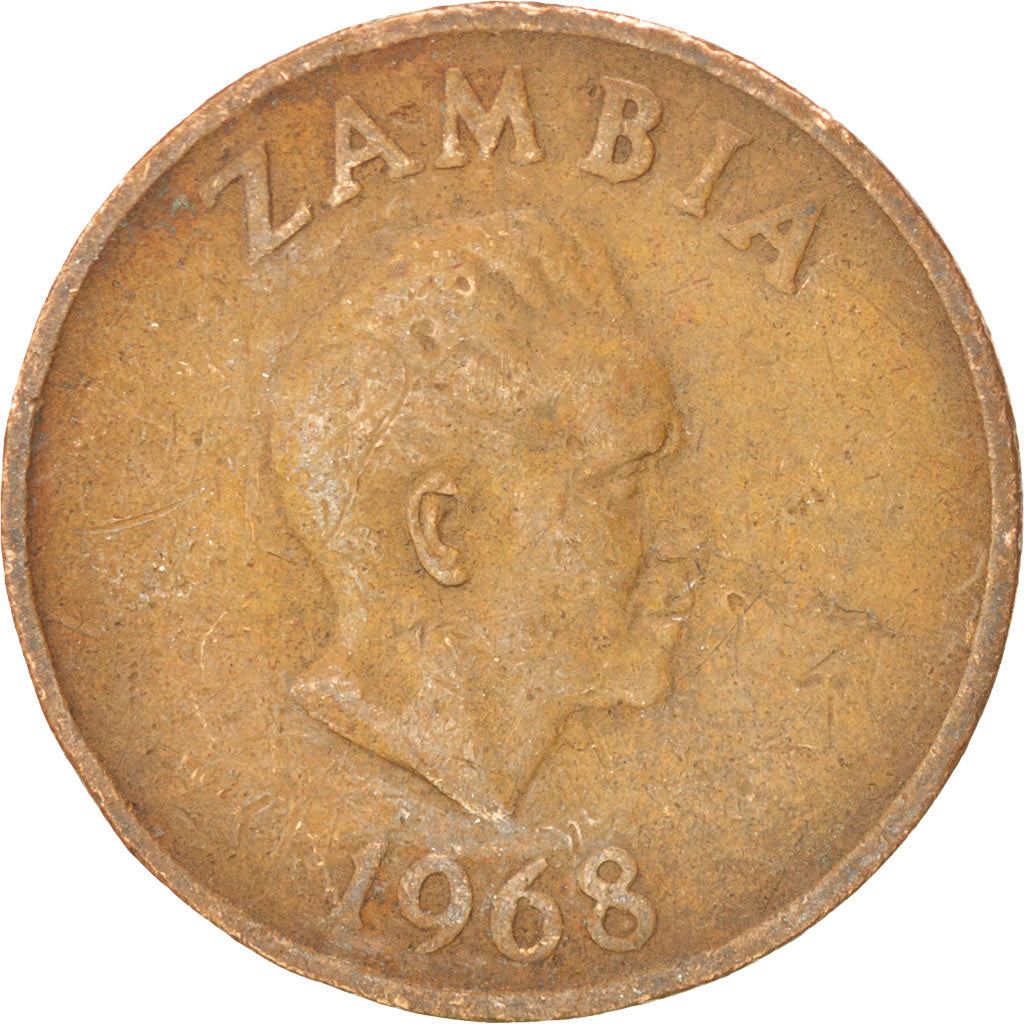 Zambia | 2 Ngwee Coin | Martial Eagle | Km:10 | 1968 - 1978