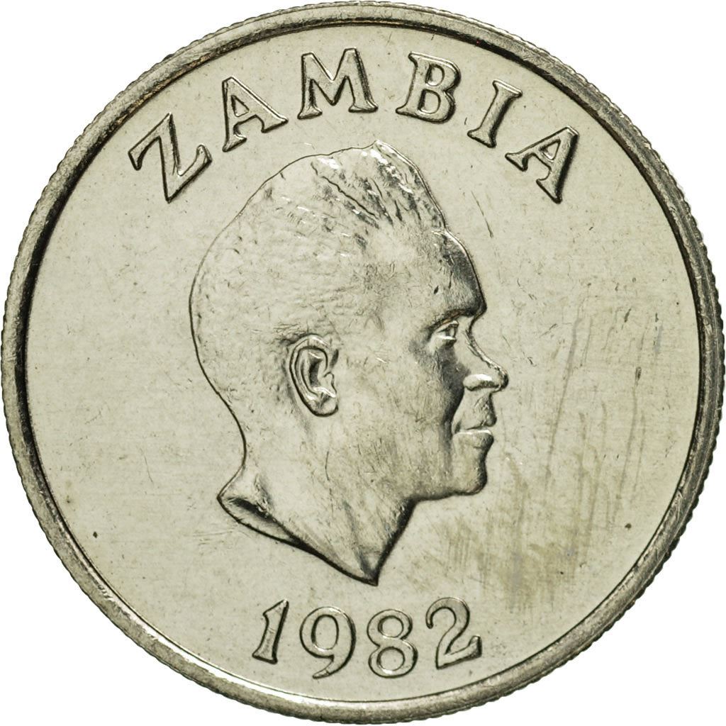 Zambia | 5 Ngwee Coin | Turbina corymbosa | Km:11 | 1968 - 1987