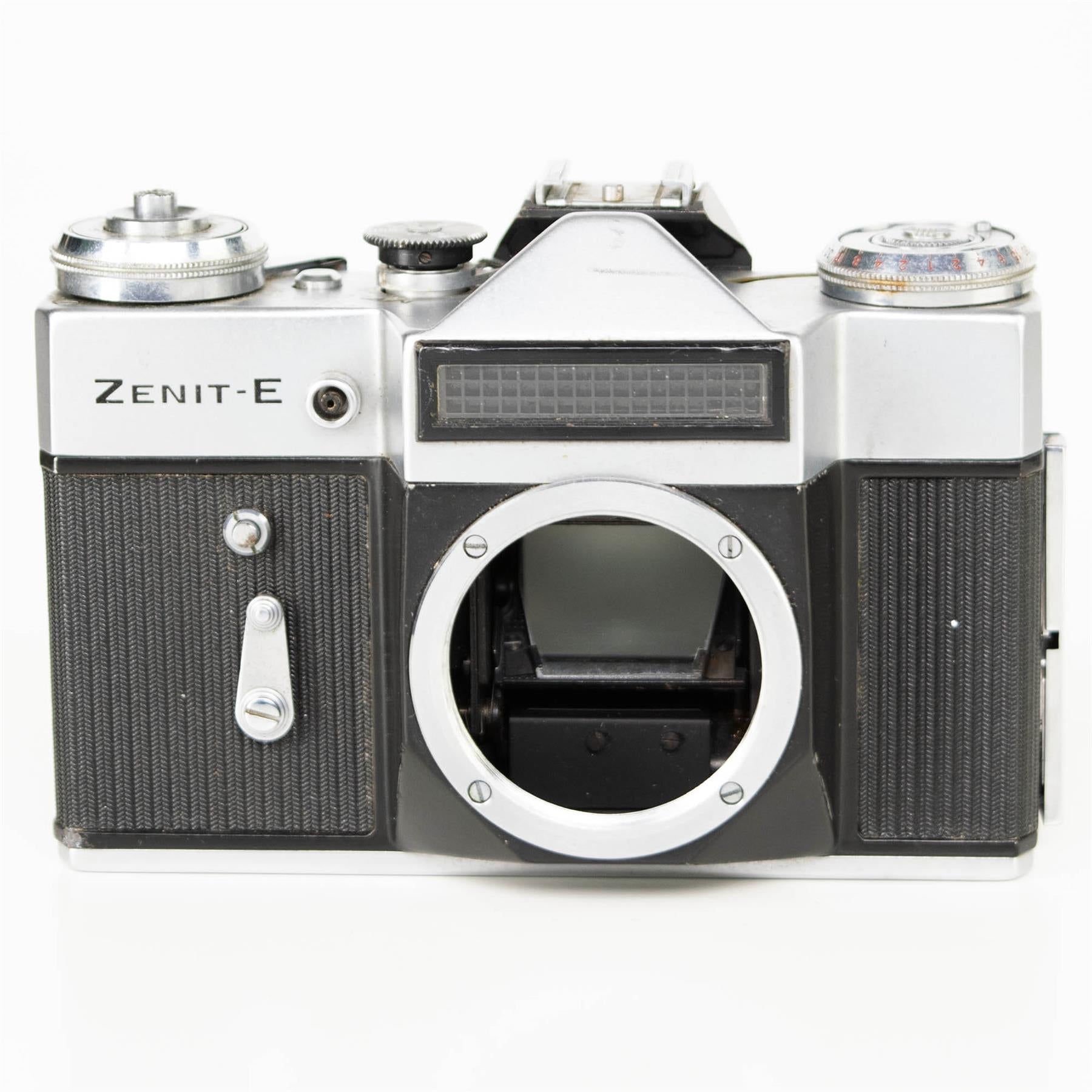 Zenit E Camera Body | Helio 58mm Lens | White | M42 | Soviet Union | 1965 - 1982