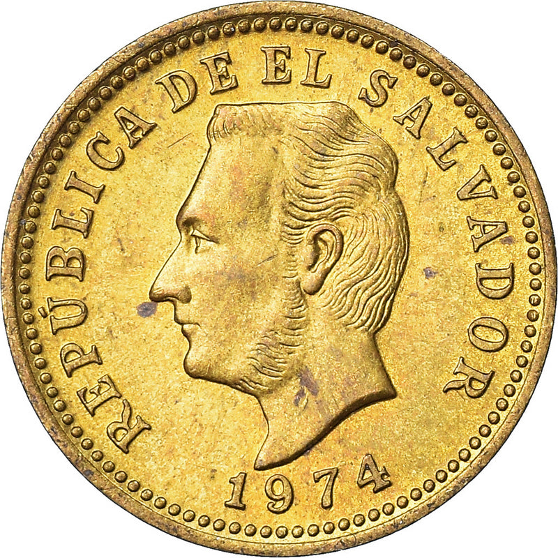 El Salvador Coin Salvadoran 3 Centavos | President Francisco Morazan | KM148 | 1974