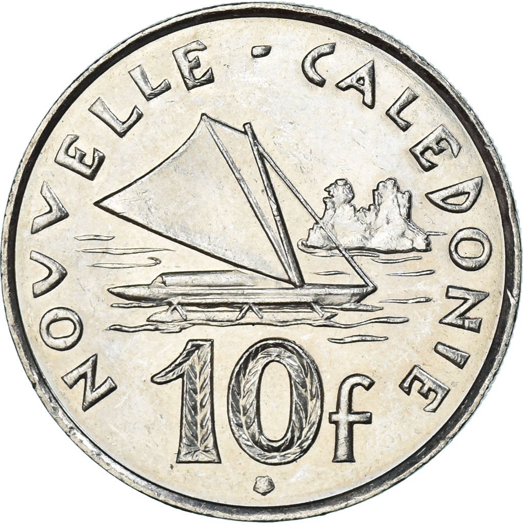 New Caledonia 10 Francs Coin 1972 - 2005 KM 11