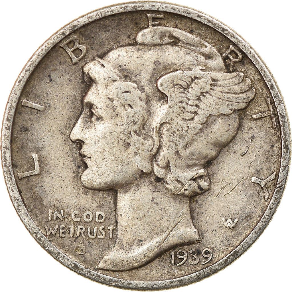 United States | 1 Dime Coin | Lady Liberty | Phrygian cap | KM140 | 1916 - 1945