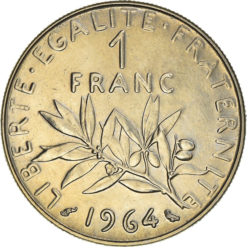 French Coin 1 Franc | Signature O. Roty | KM925.1 | France | 1959 - 2001