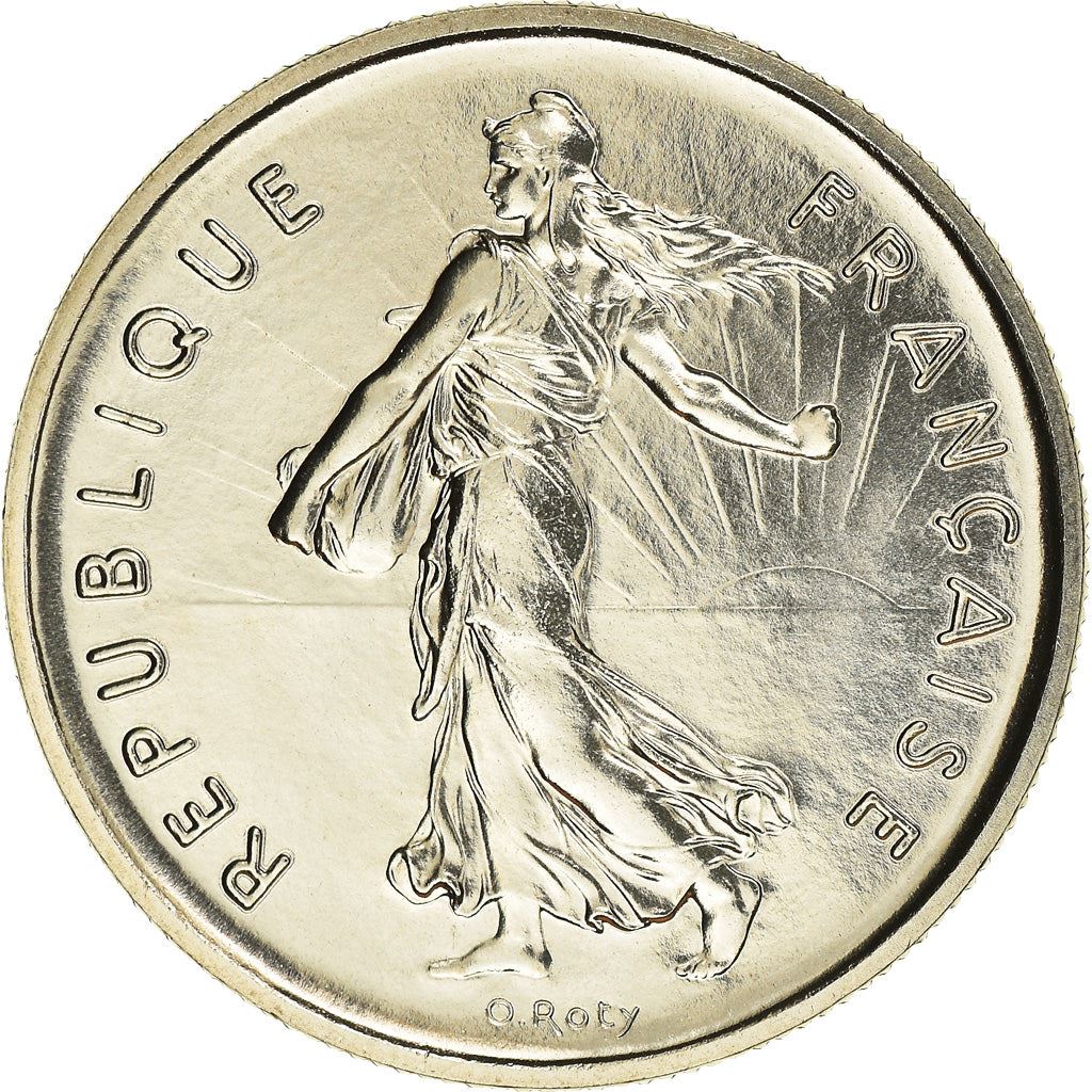 French 5 Francs Coin | signature O. Roty | KM926a.1 | France | 1969 - 2001