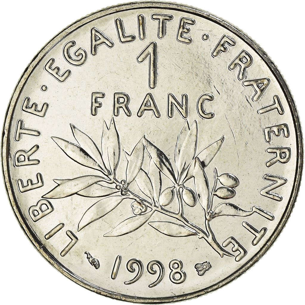 French Coin 1 Franc | Signature O. Roty | KM925.1 | France | 1959 - 2001