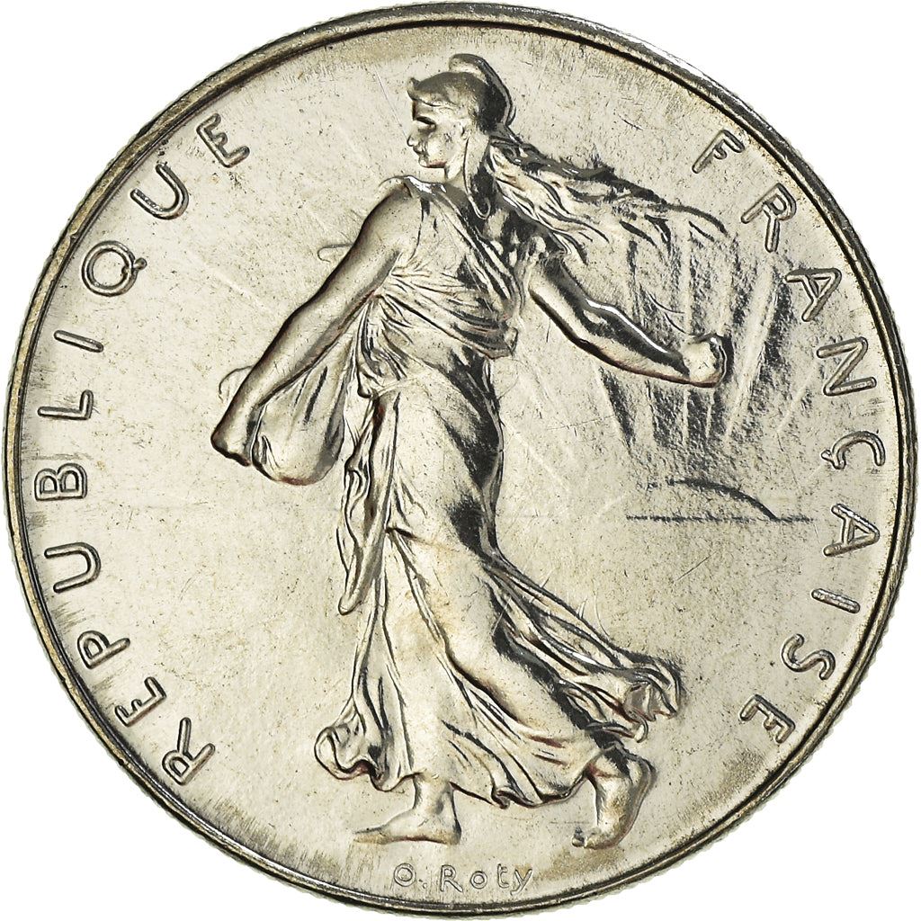 French Coin 1 Franc | Signature O. Roty | KM925.1 | France | 1959 - 2001