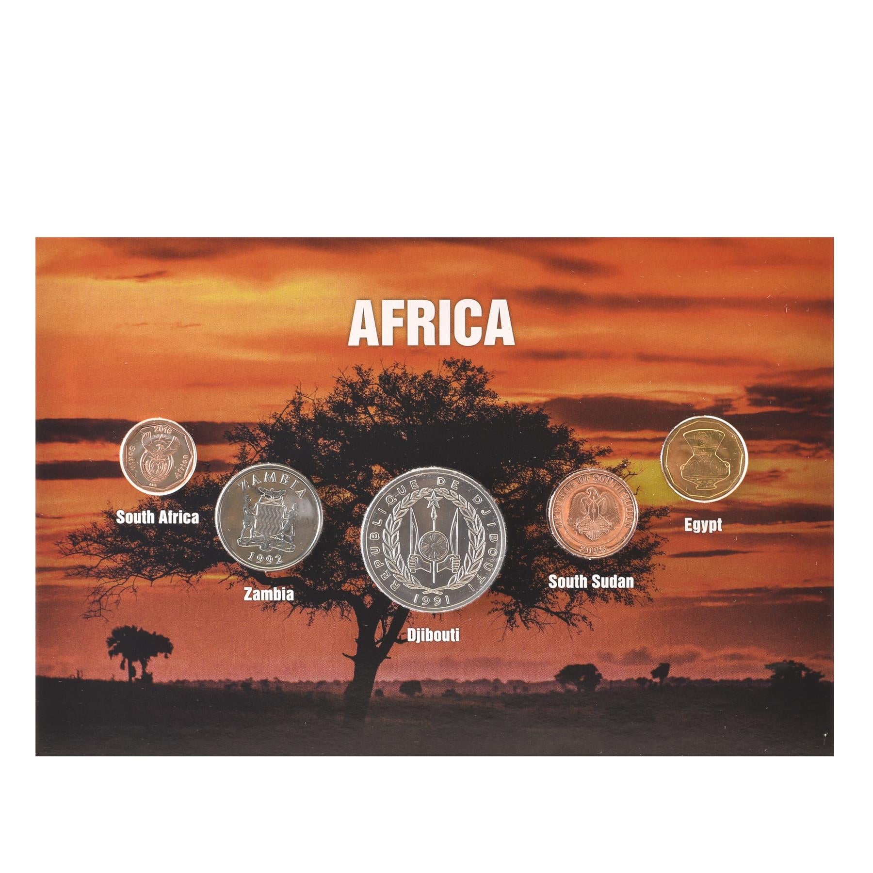 5 Coins from Africa | South Africa | Zambia | Djibouti | South Sudan | Egypt